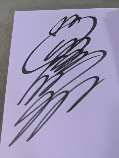 【Hand signed autograph】【Hand signed autograph】 White scripture