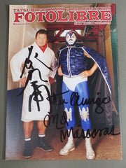 ミル・マスカラス＆藤波辰爾 直筆サイン入り】FOTOLIBRE de