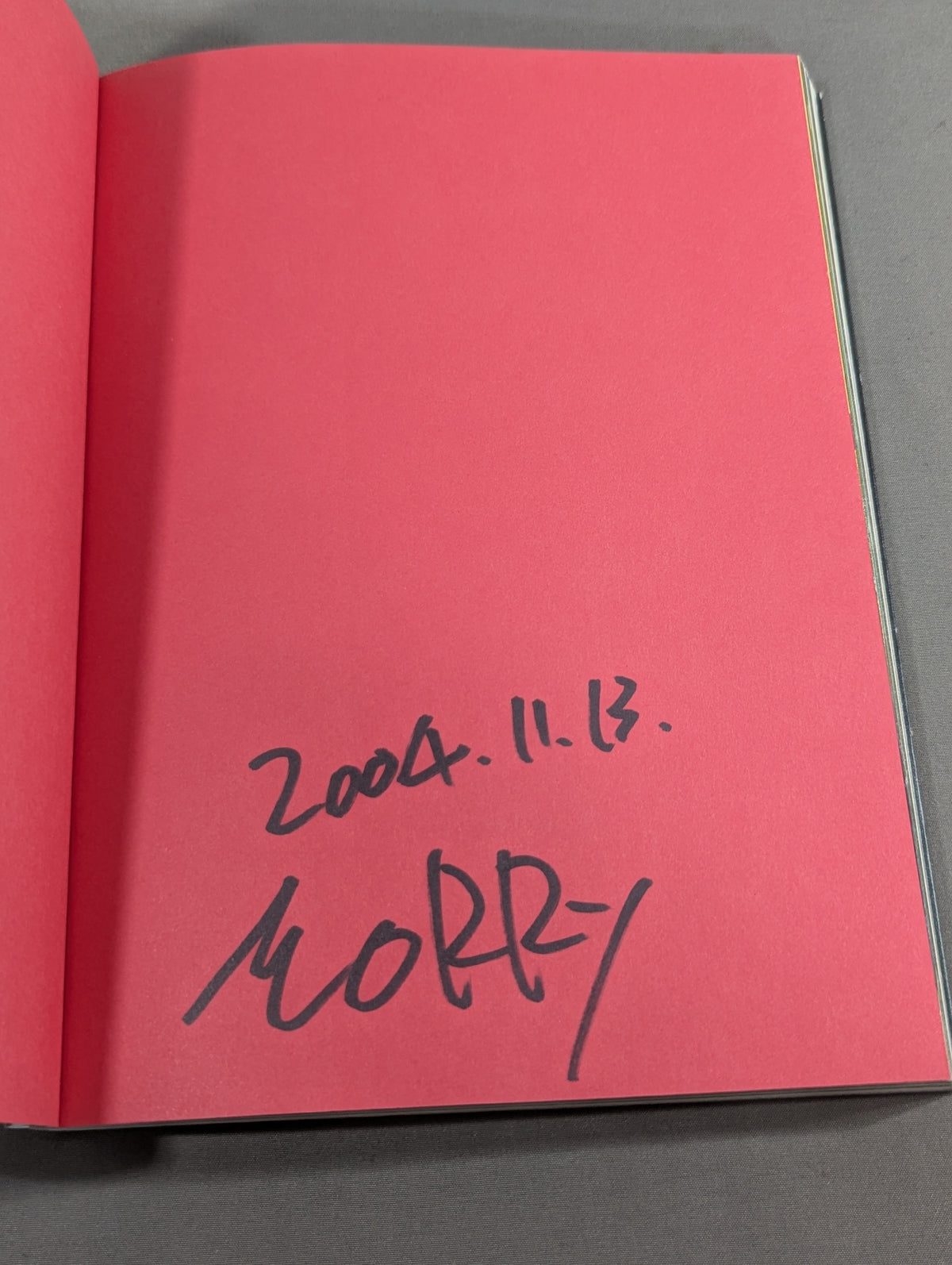 [Mori Mori Takahiro hand signed autograph] Nude Choice Naoya Ogawa
