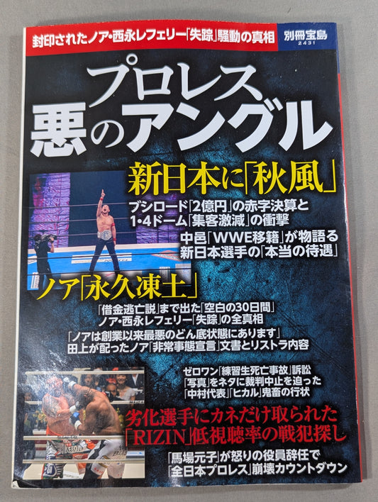 別冊宝島2431 プロレス 悪のアングル 封印されたノア・西永レフェリー失踪騒動の真相