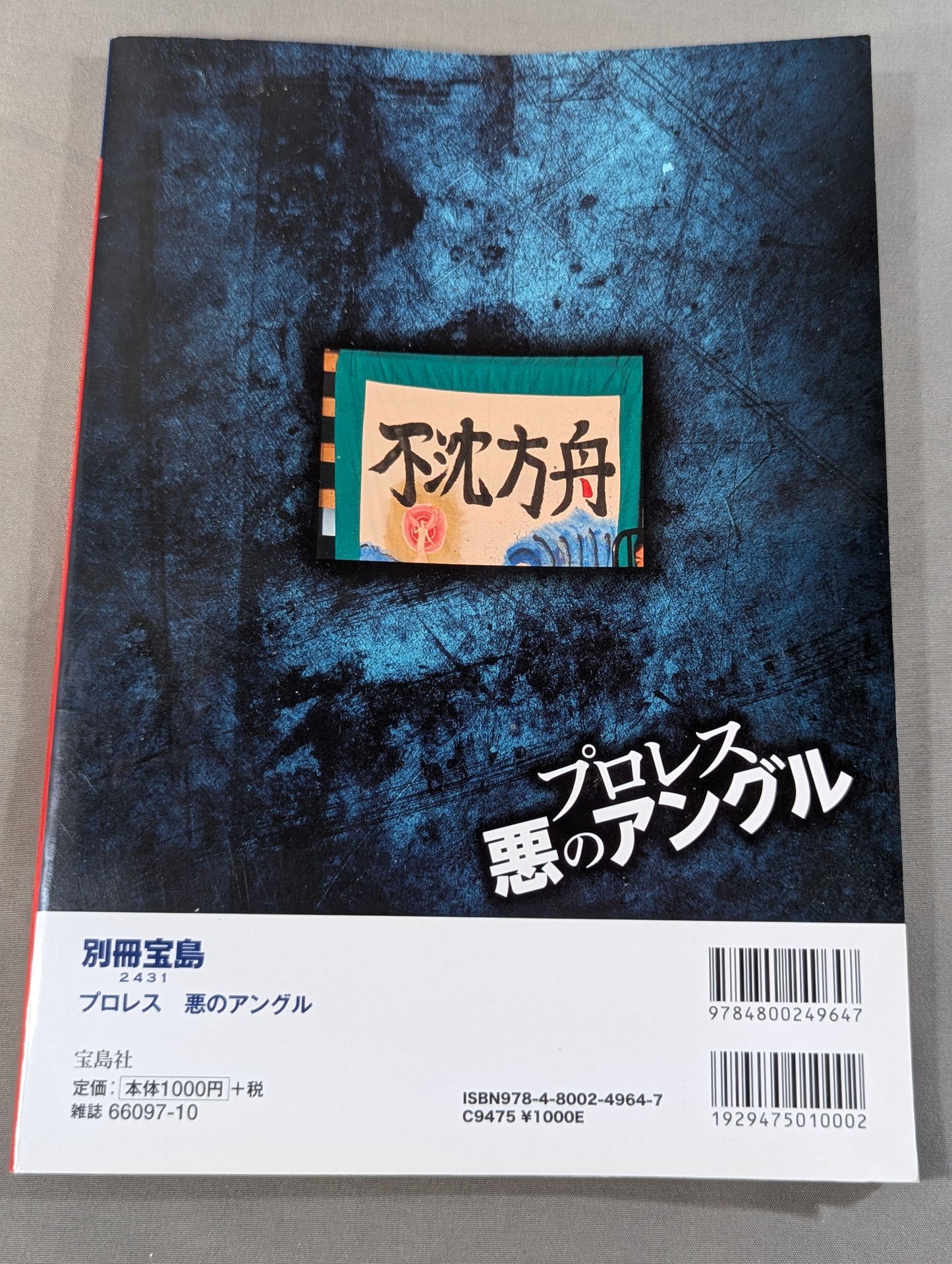 Separate volume Treasure Island 2431 Pro Wrestling  Angle of Evil The truth about the disappearance of referee Noah Nishinaga who was sealed