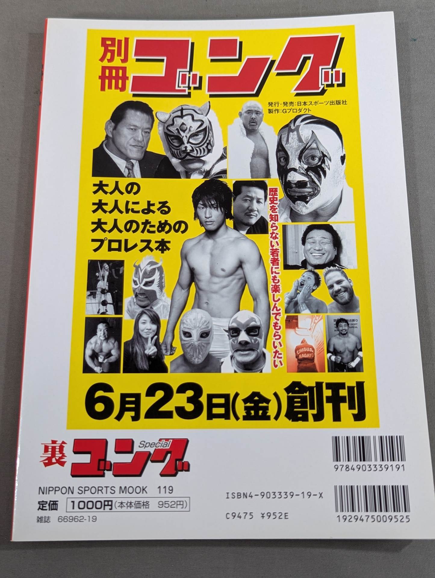 Back Gong Real Print Pro Wrestling  Flag Raising