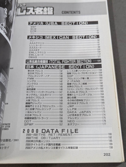 2001ゴング プロレス名鑑