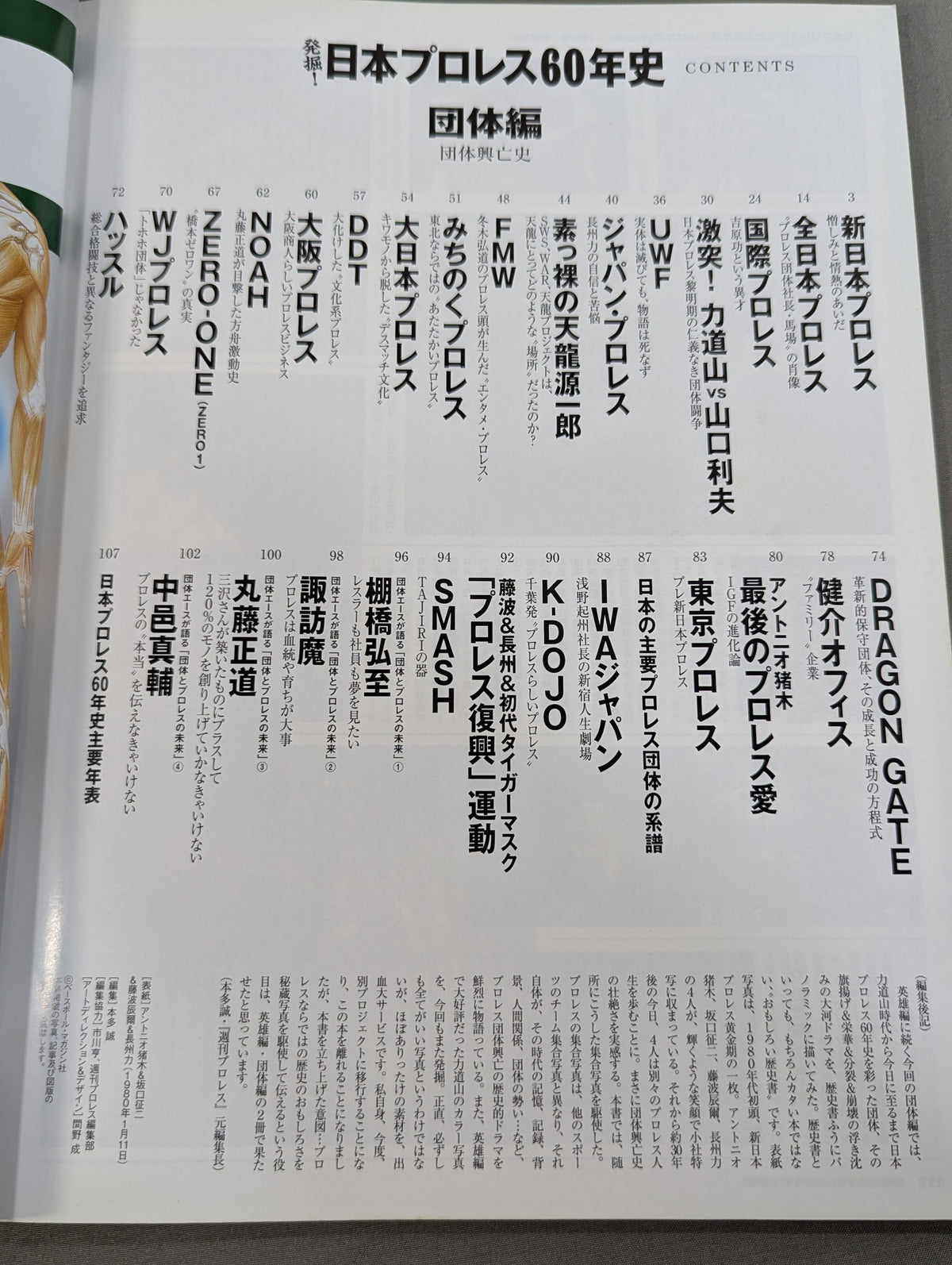 発掘!日本プロレス60年史 団体編 ：団体興亡史