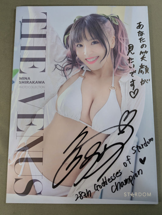 【hand signed autograph】 Mina Shirakawa Photo gallery THE VENUS