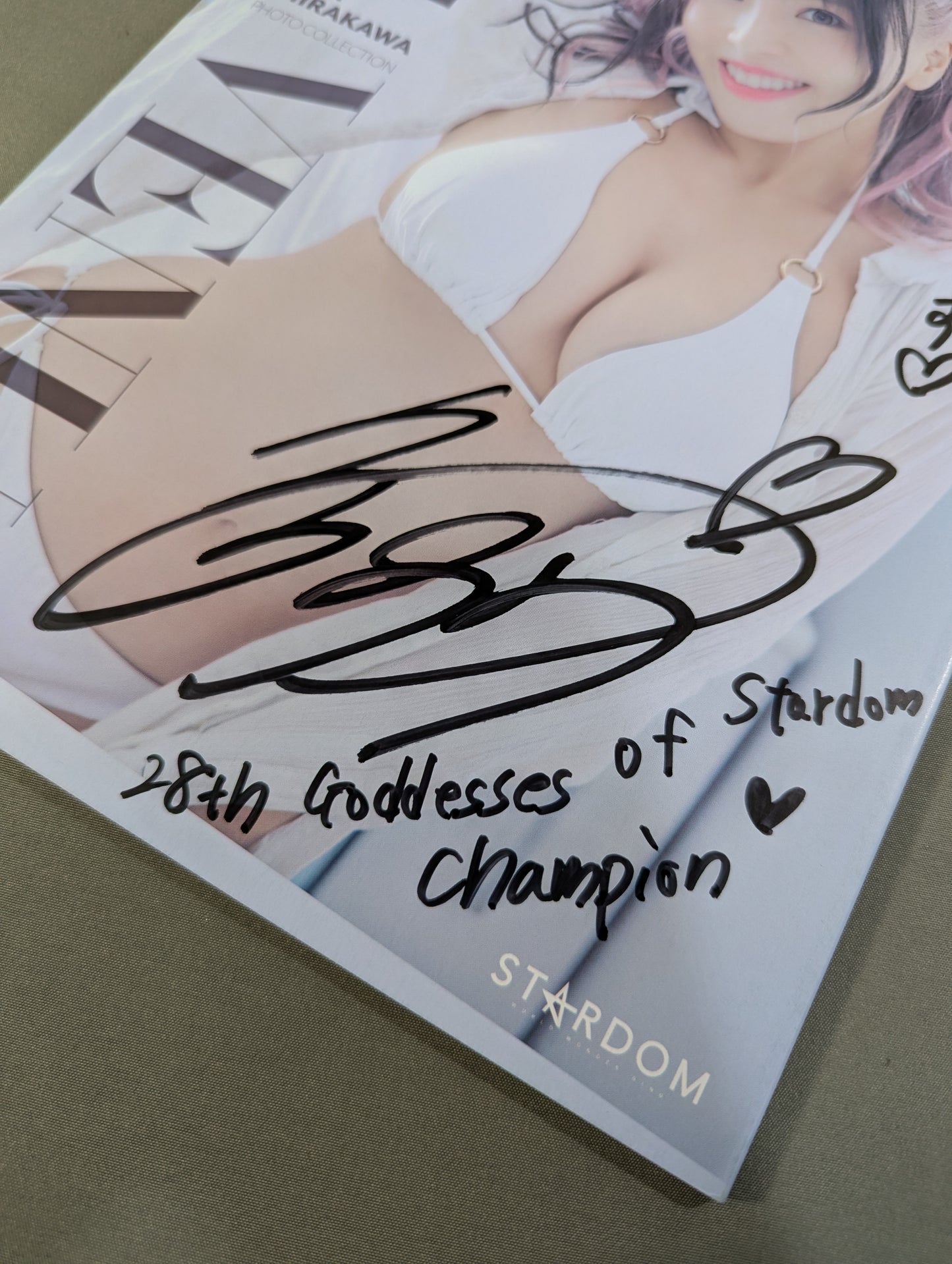 【hand signed autograph】 Mina Shirakawa Photo gallery THE VENUS