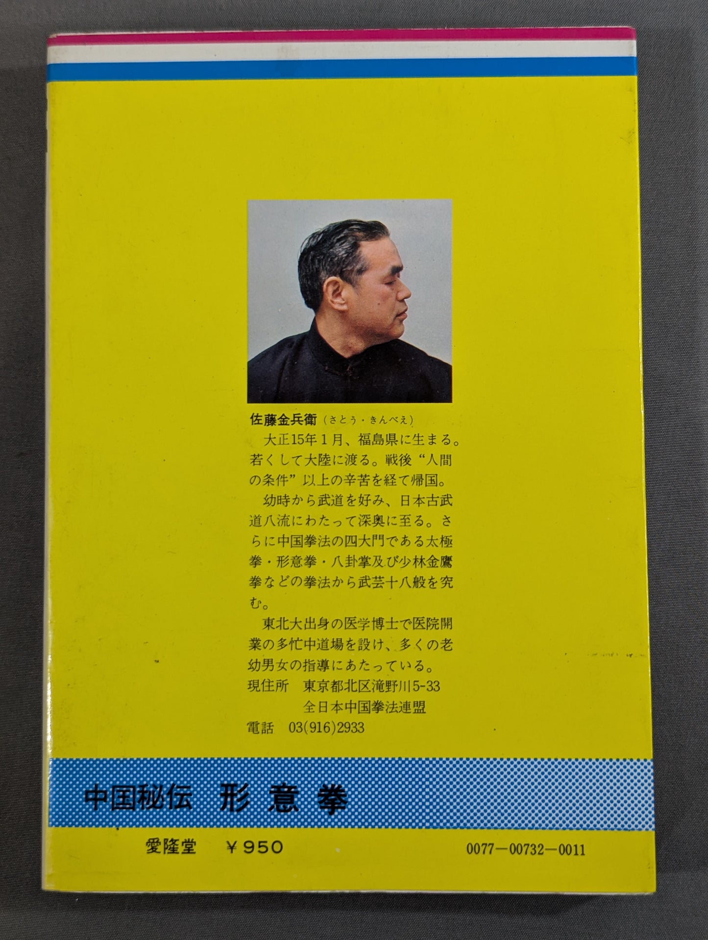 中国秘伝 形意拳