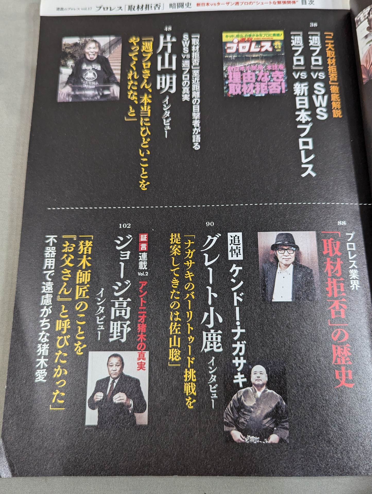 Series Paradoxical Pro Wrestling  Vol.17 Pro Wrestling  "Refusal to Interview" New Japan Pro Wrestling vs Tarzan Week Pro's "Shoot-Out Tension"