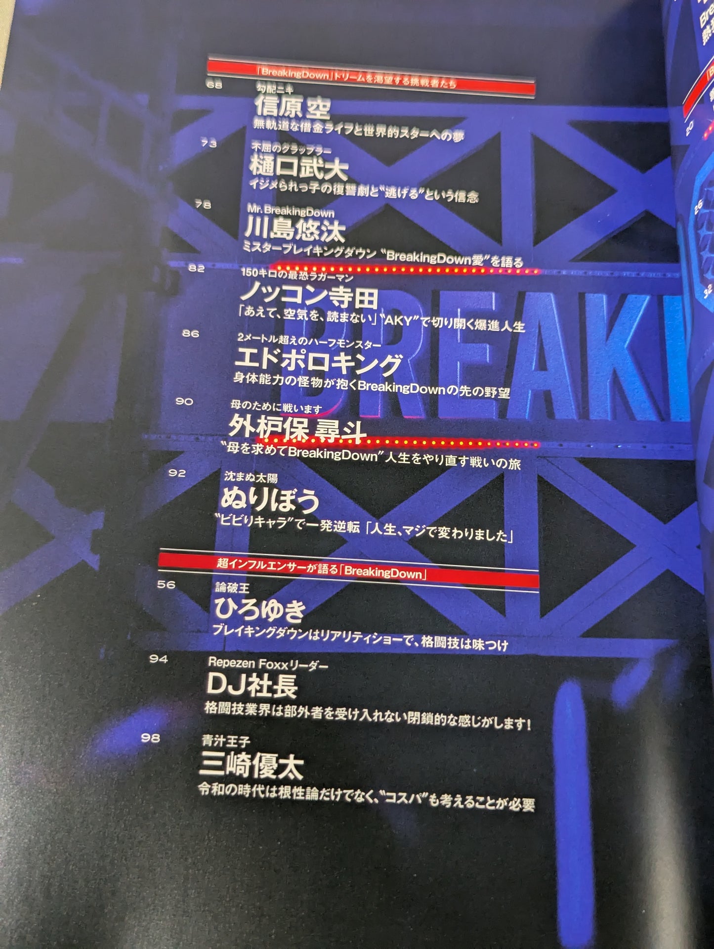 Super BREAKING DOWN Official BOOK