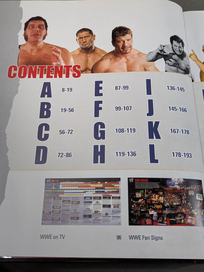 WWE ENCYCLOPEDIA : THE DEFINITIVE GUIDE TO WORLD Wrestling  ENTERTAINMENT