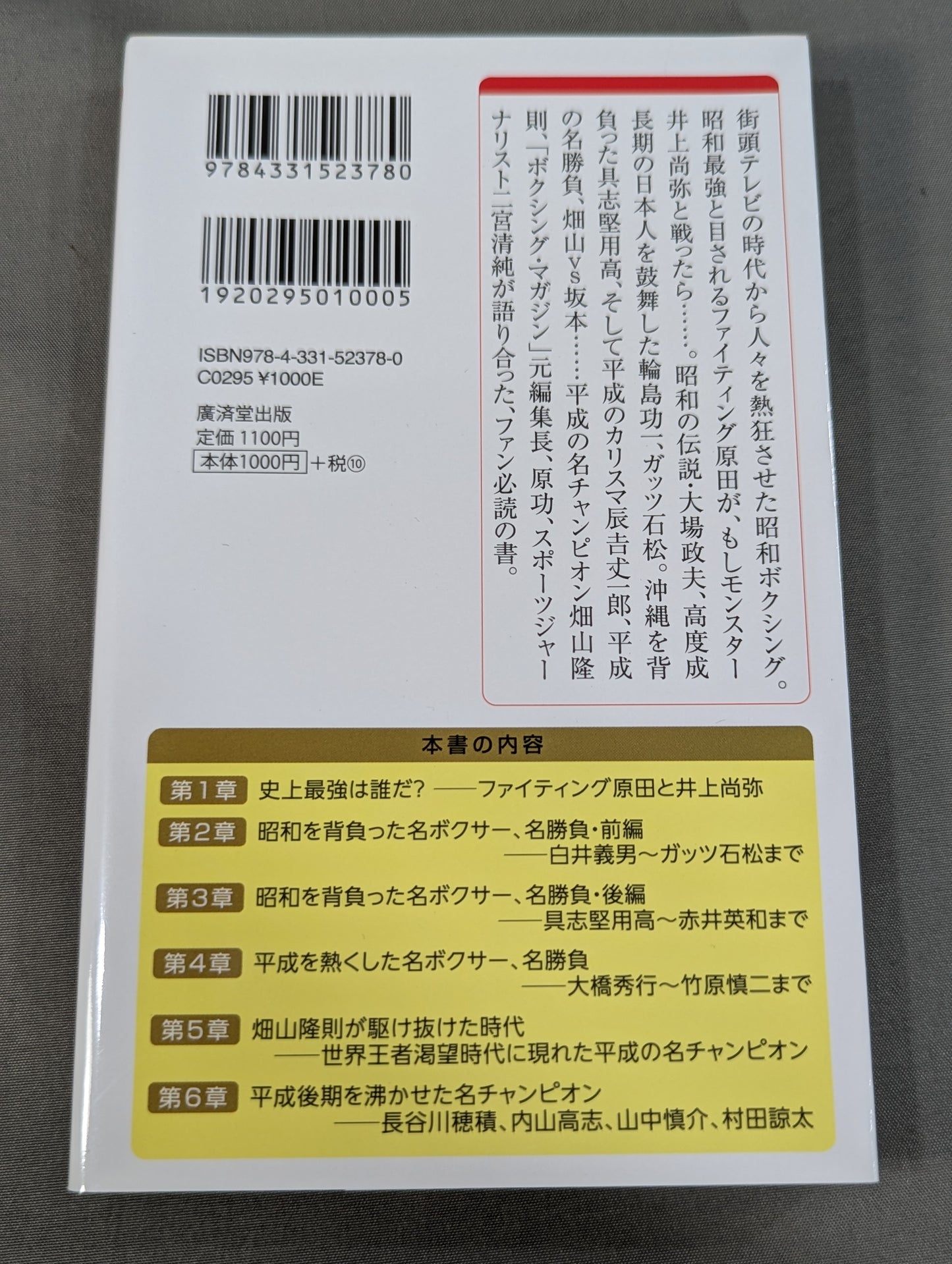 Let's talk about Showa and Heisei boxing!