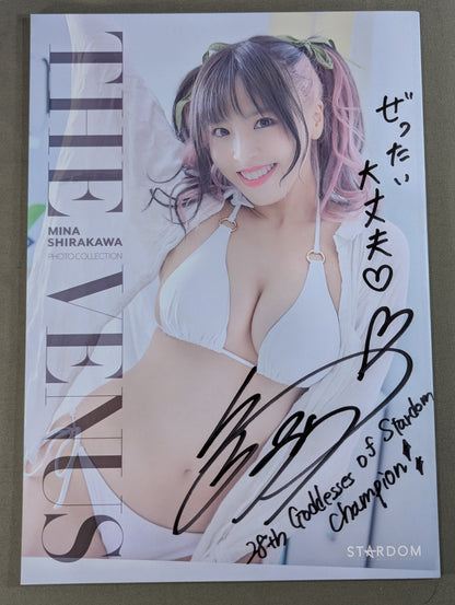 【hand signed autograph】 Mina Shirakawa  photo  Episode THE VENUS (Premium ver.)