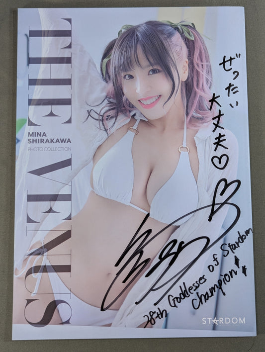 【hand signed autograph】 Mina Shirakawa  photo  Episode THE VENUS (Premium ver.)