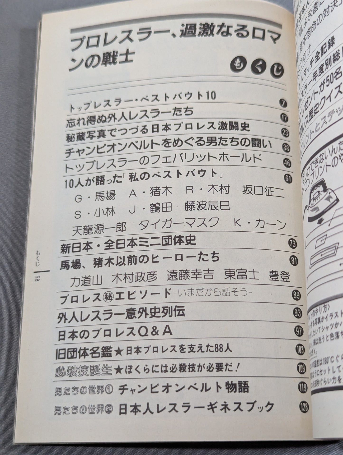 Pro Wrestling All Guidebook(3) Pro Wrestler Warrior of radical romance