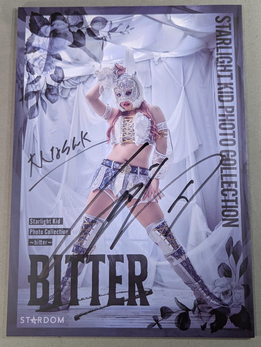 【hand signed autograph】 STARLIGHT KID  photo  Starlight Kid Photo Collection ~bitter~