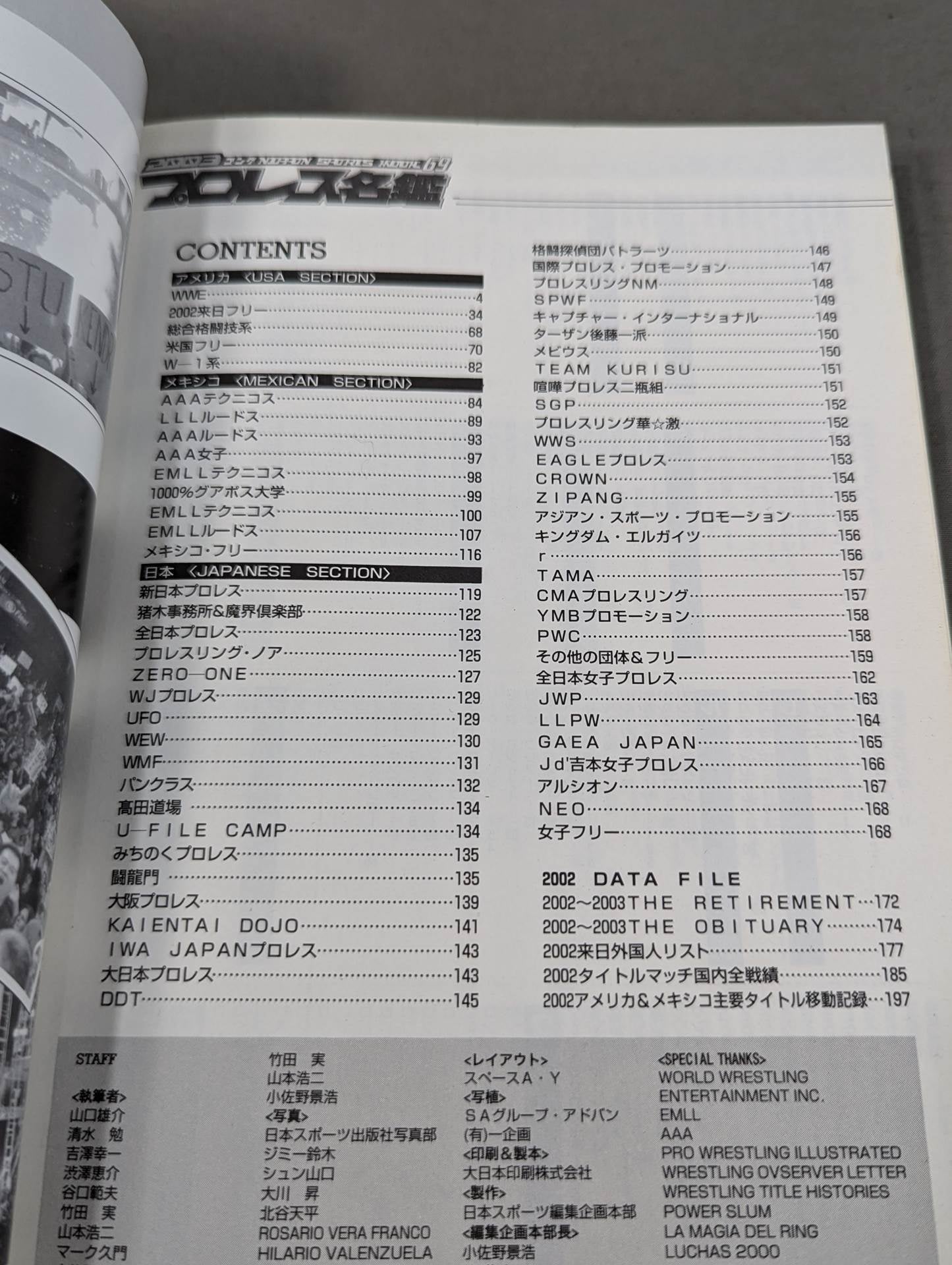 2003ゴング プロレス名鑑