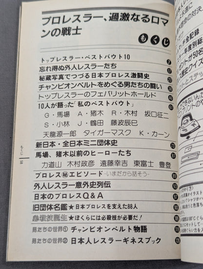 Pro Wrestling All Guidebook(3) Pro Wrestler Warrior of radical romance