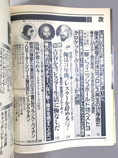 月刊ビッグレスラー 1982年7月号