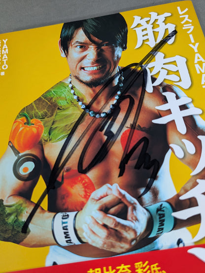 【hand signed autograph】 Wrestler YAMATO's muscle kitchen