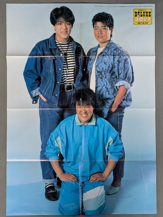 ライオネス飛鳥&大森ゆかり&宇野久子(北斗晶) 雑誌付録ポスター