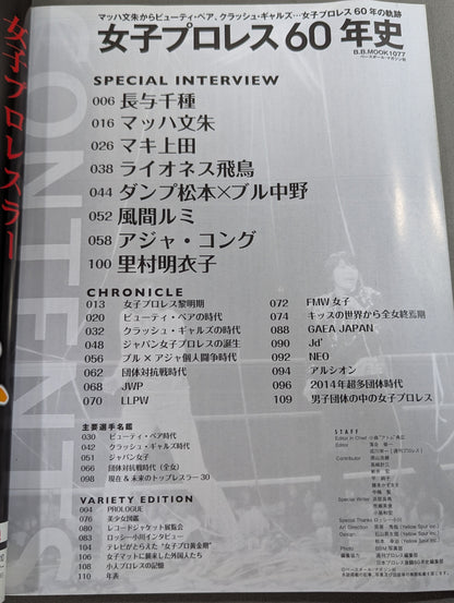 Women's Pro Wrestling 60 Years History From Mach Wenju to Beauty Pairs, Crush Gals ... 60 Years of Women's Pro Wrestling