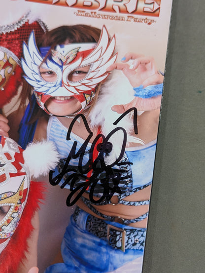 [3 fighters hand signed autograph 】FOTOLIBRE de Mascara Numero.56