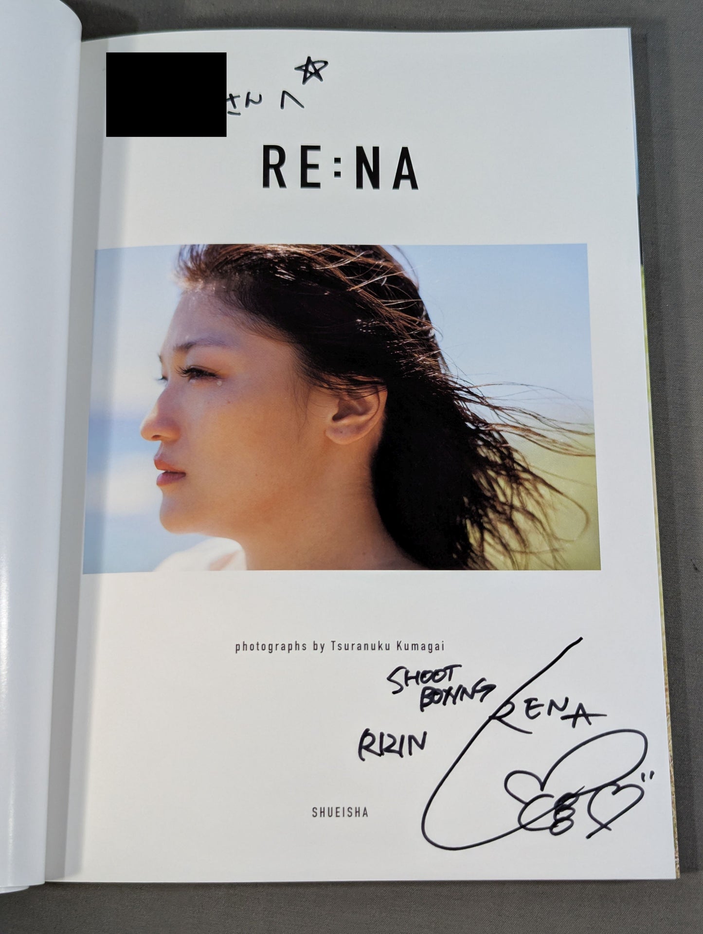 【hand signed autograph】 RENA Photobook RE:NA