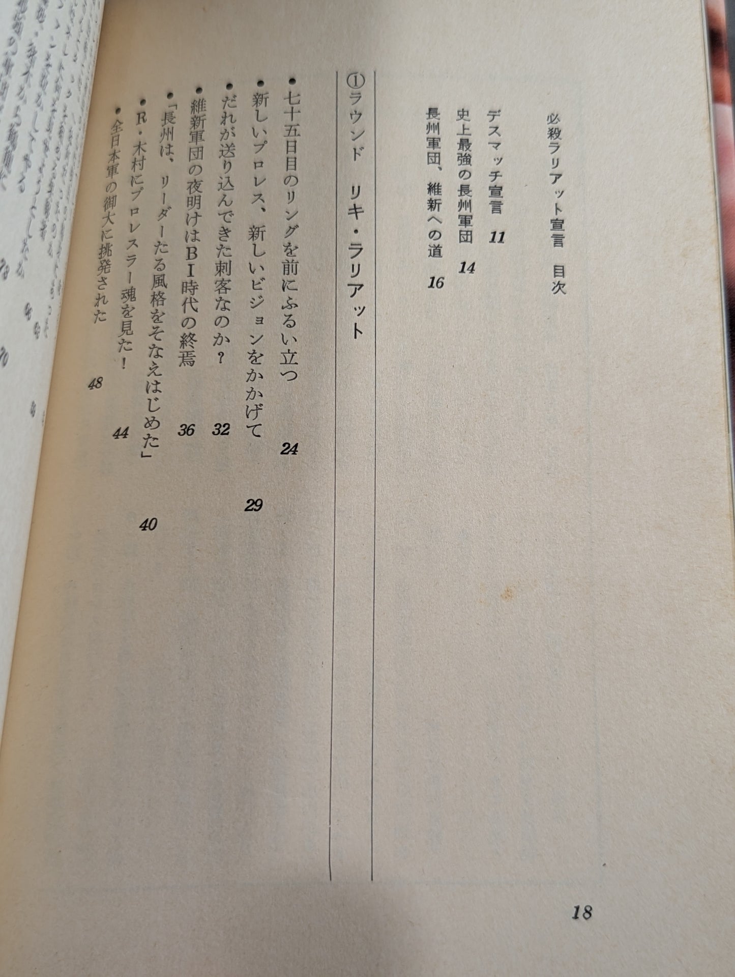 必殺ラリアット宣言 長州軍団の闘争