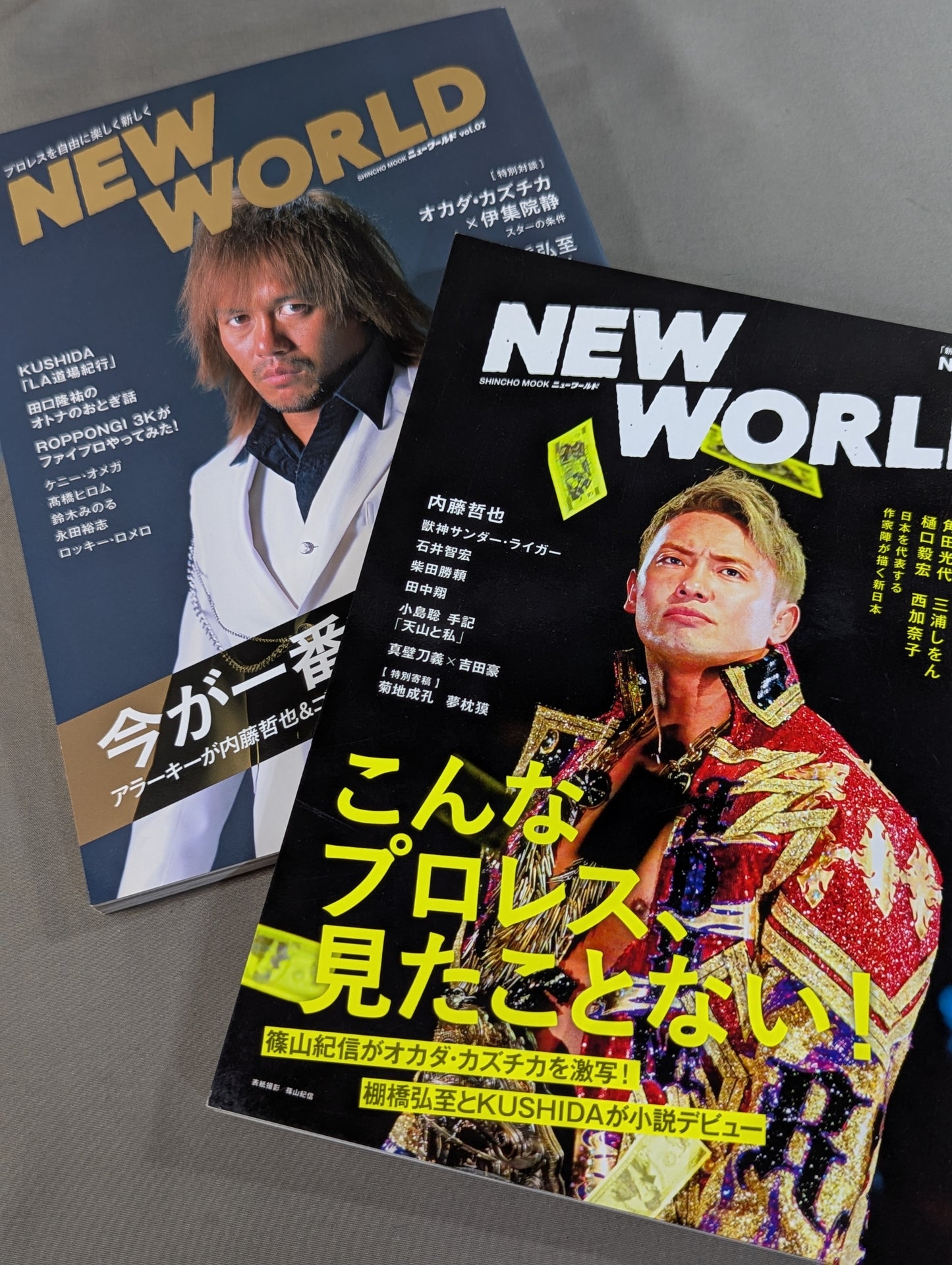 【全2冊セット】「新日本プロレスワールド」公式ブック NEW WORLD Vol.1 ＆ Vol.2