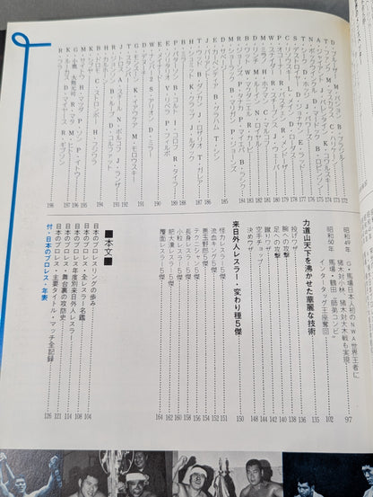 Separate volume Pro Wrestling  Summer Issue Treasured Photos of Japan Pro Wrestling 