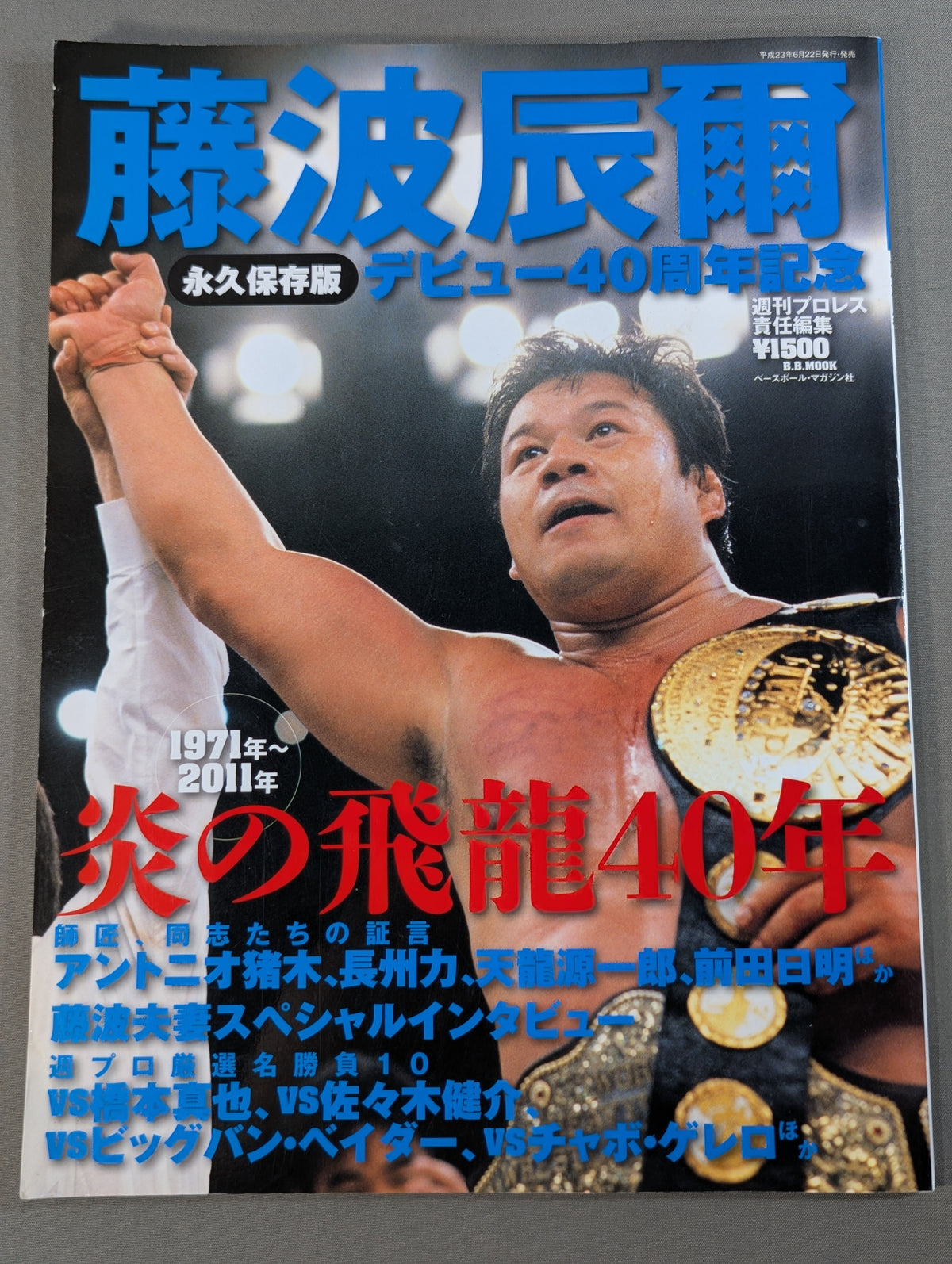 藤波辰爾 炎の飛龍40年 永久保存版 デビュー40周年記念