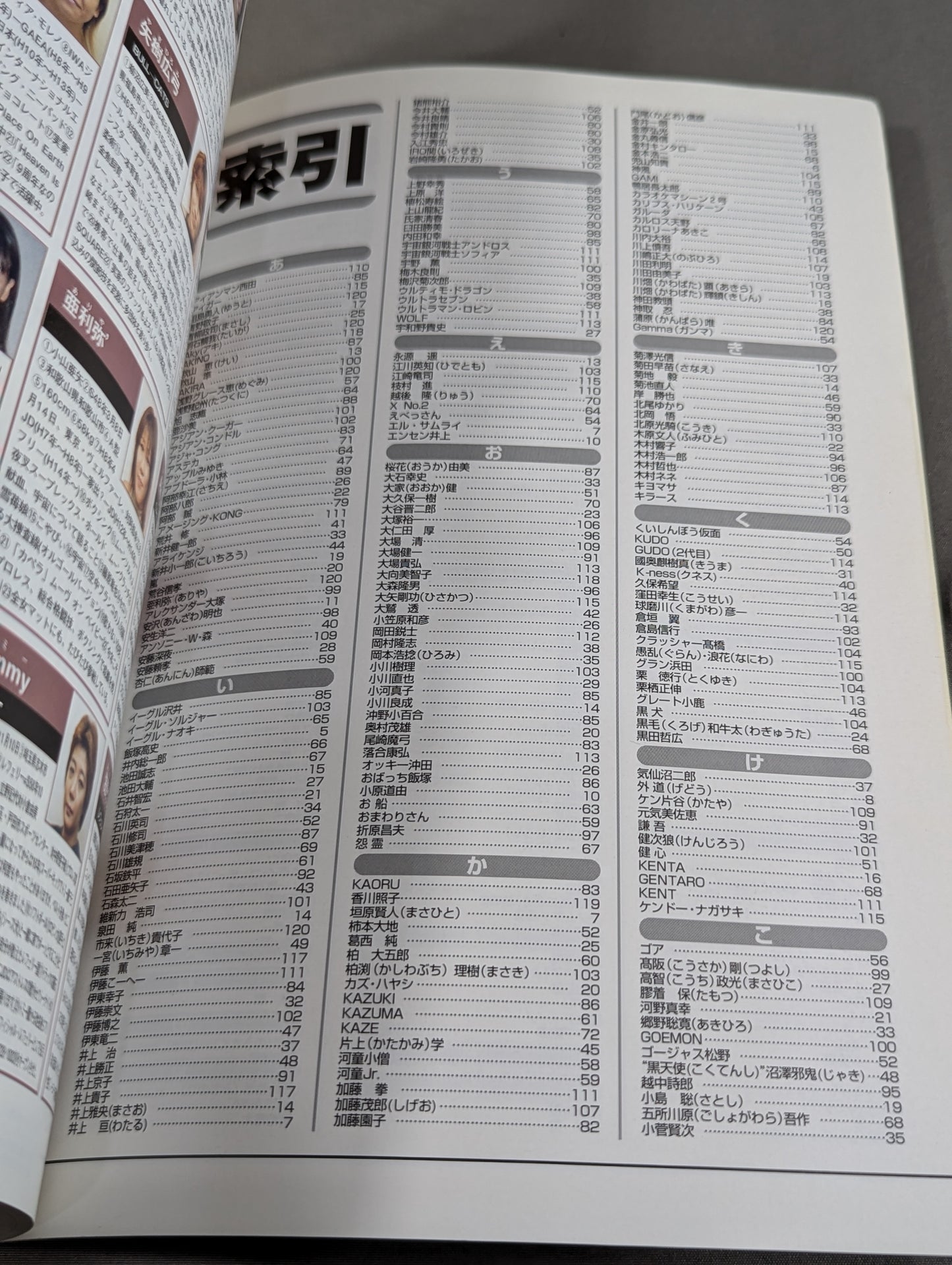 PRO WRESTLER  Color PHOTO  Directory 2004 Expanded and Revised Edition