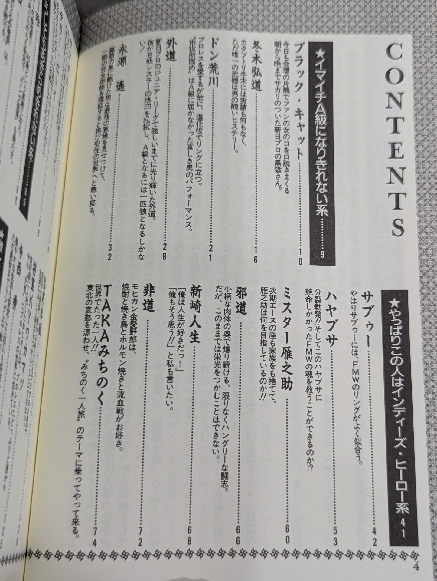 A complete collection of B-grade wrestlers like this