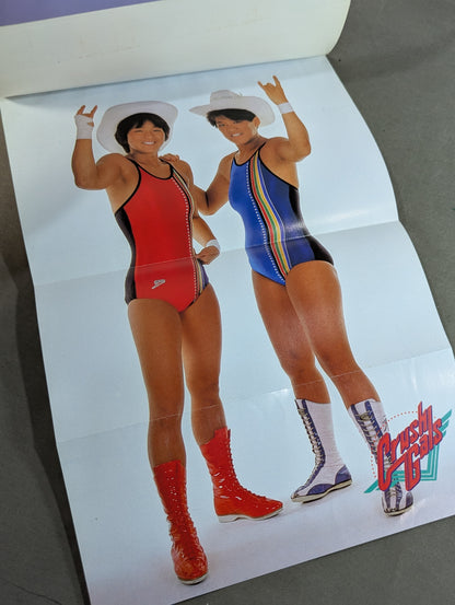 Throwing a kiss in the ring Women's Pro Wrestling 30th Anniversary Exciting Graffiti