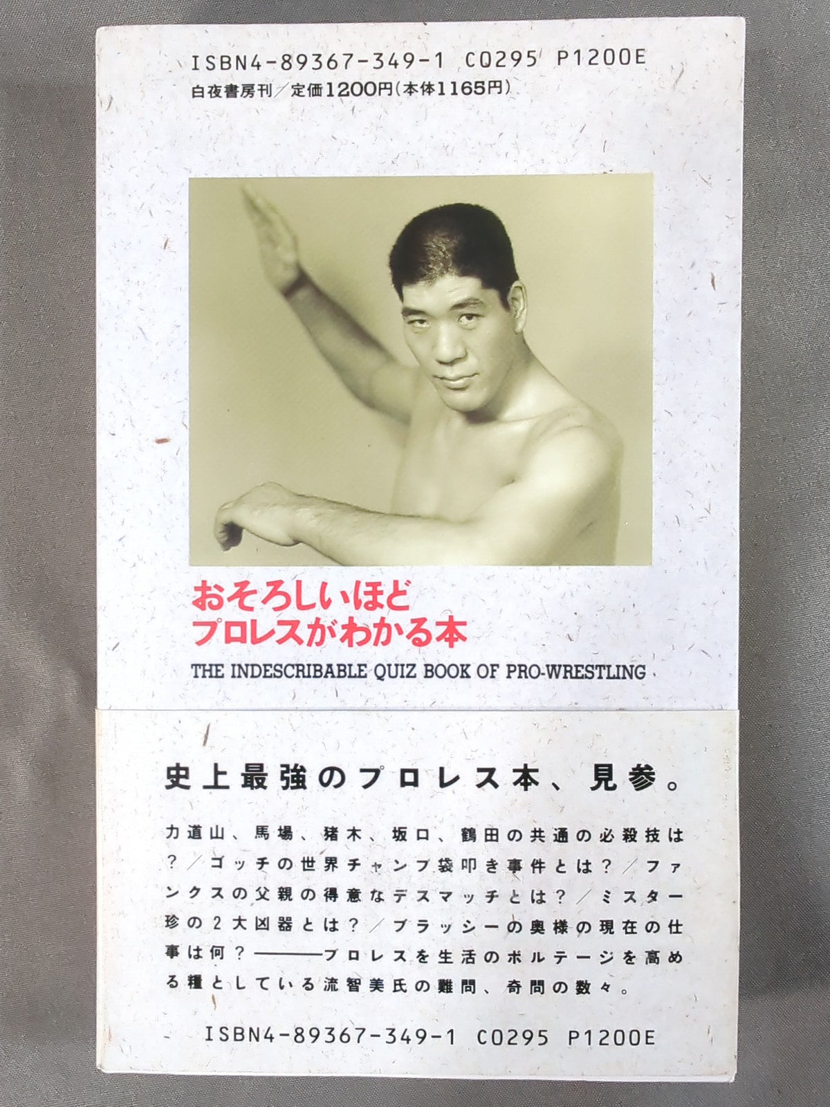 A book that tells you about Pro Wrestling so much that you can understand it frighteningly