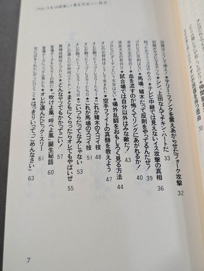 プロレスを10倍楽しく見る方法