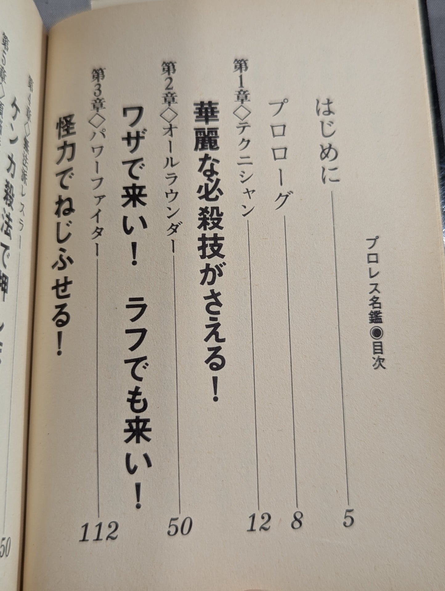 Mame Tanuki Book 140 Pro Wrestling  Directory Deadly Bastard Large Collection