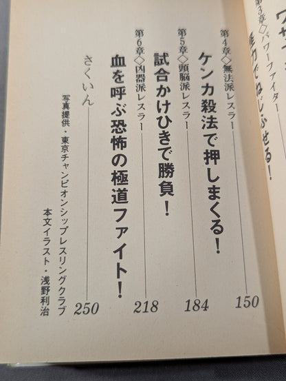 Mame Tanuki Book 140 Pro Wrestling  Directory Deadly Bastard Large Collection