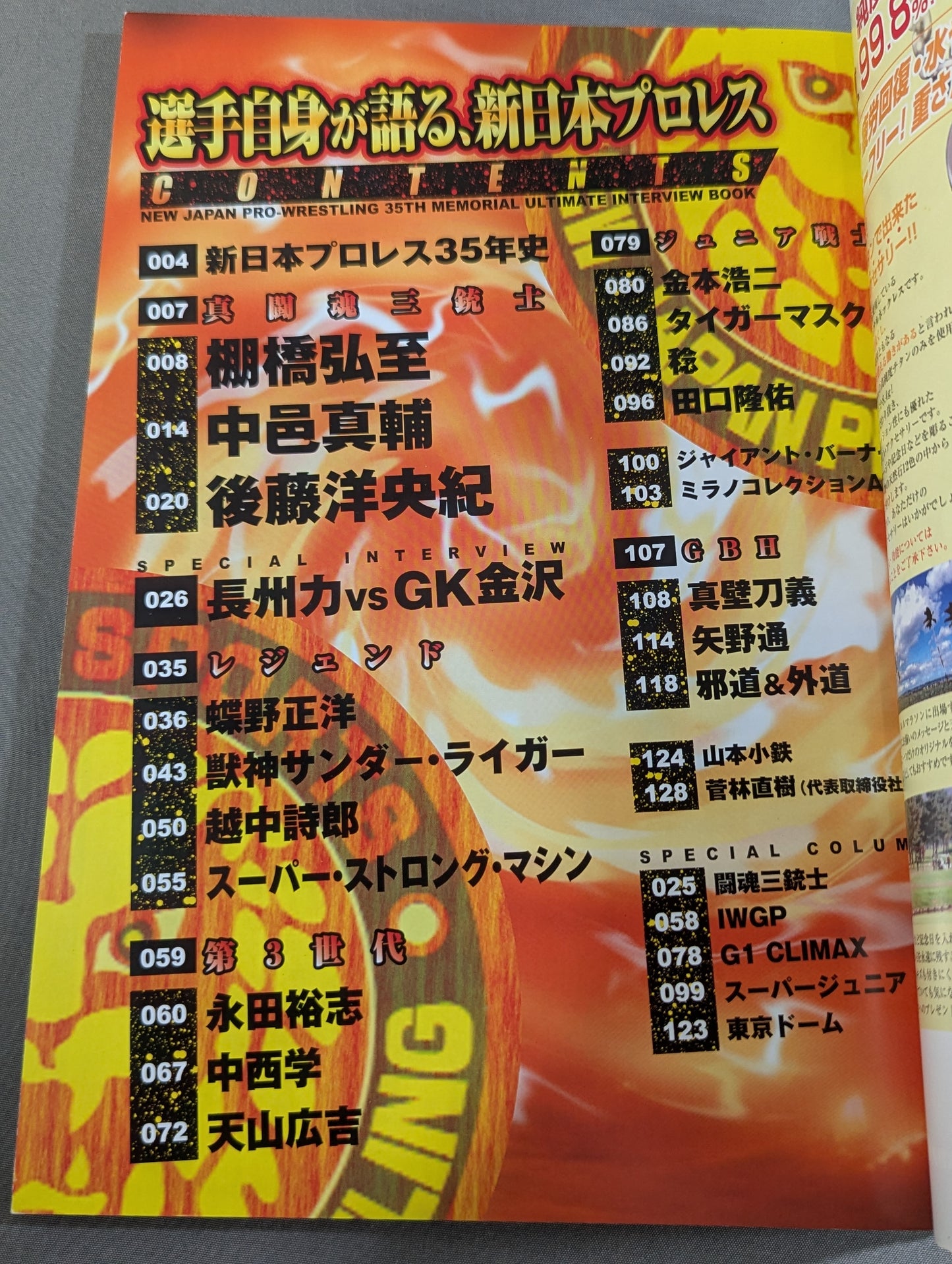 fighters speak about New Japan Pro Wrestling  New Japan 35th Anniversary Ultimate Interview Collection: New Japan Pro Wrestling 35-Year History
