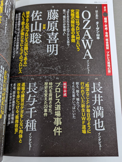 シリーズ 逆説のプロレス Vol.25  昭和 平成 令和「完全検証 プロレス道場 幻想」
