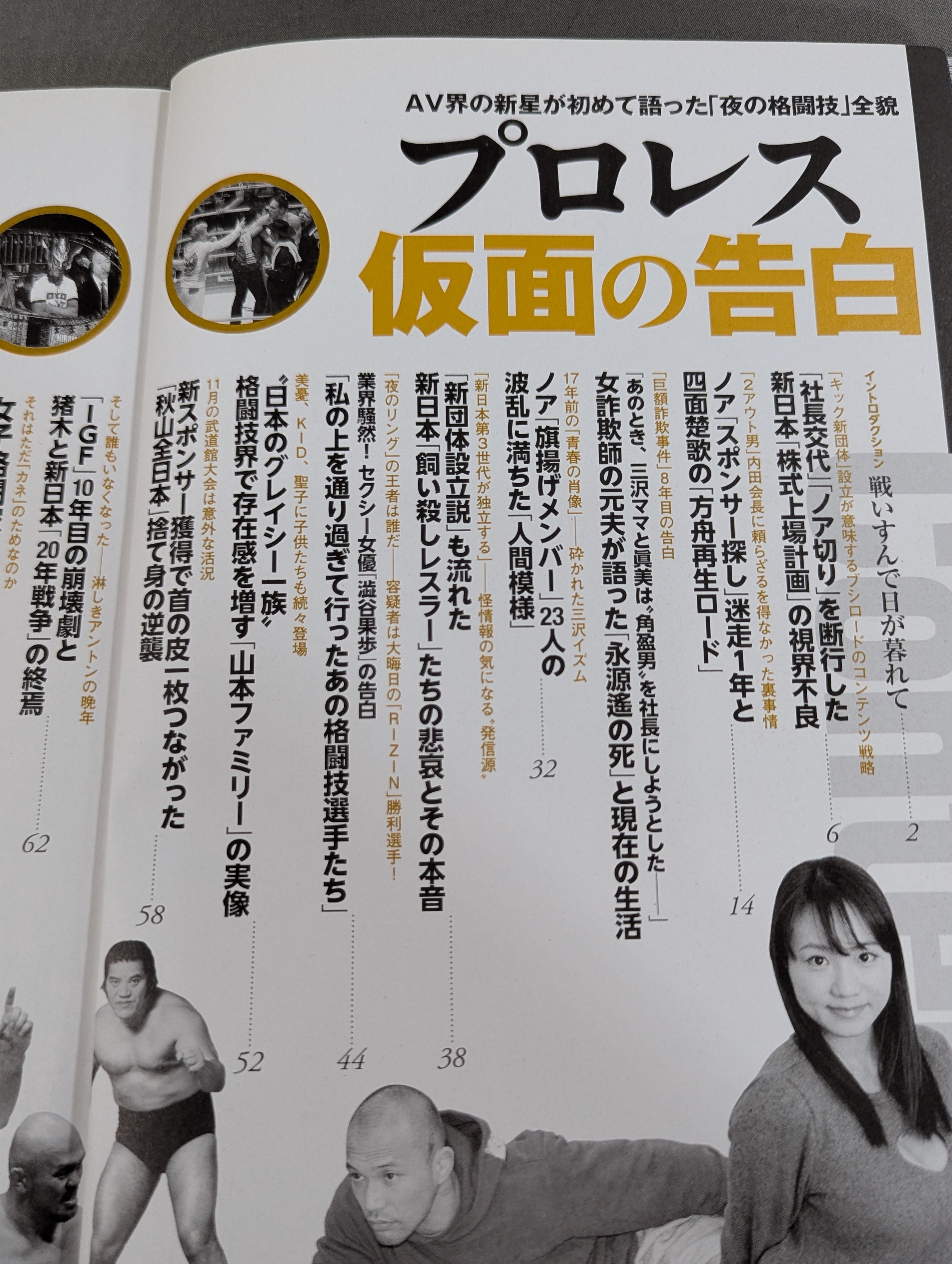別冊宝島2543 プロレス 仮面の告白 AV界の新星が初めて語った「夜の