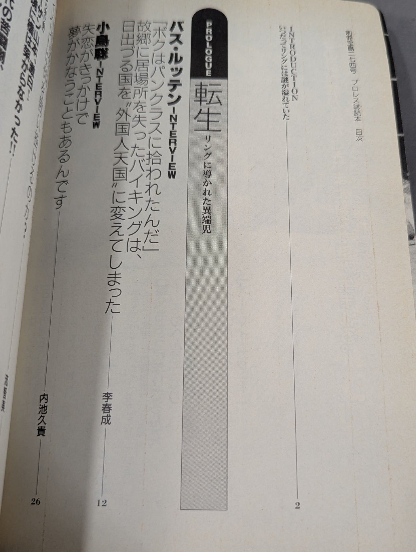 別冊宝島274 プロレス謎読本 リングのタブーを解き明かせ!