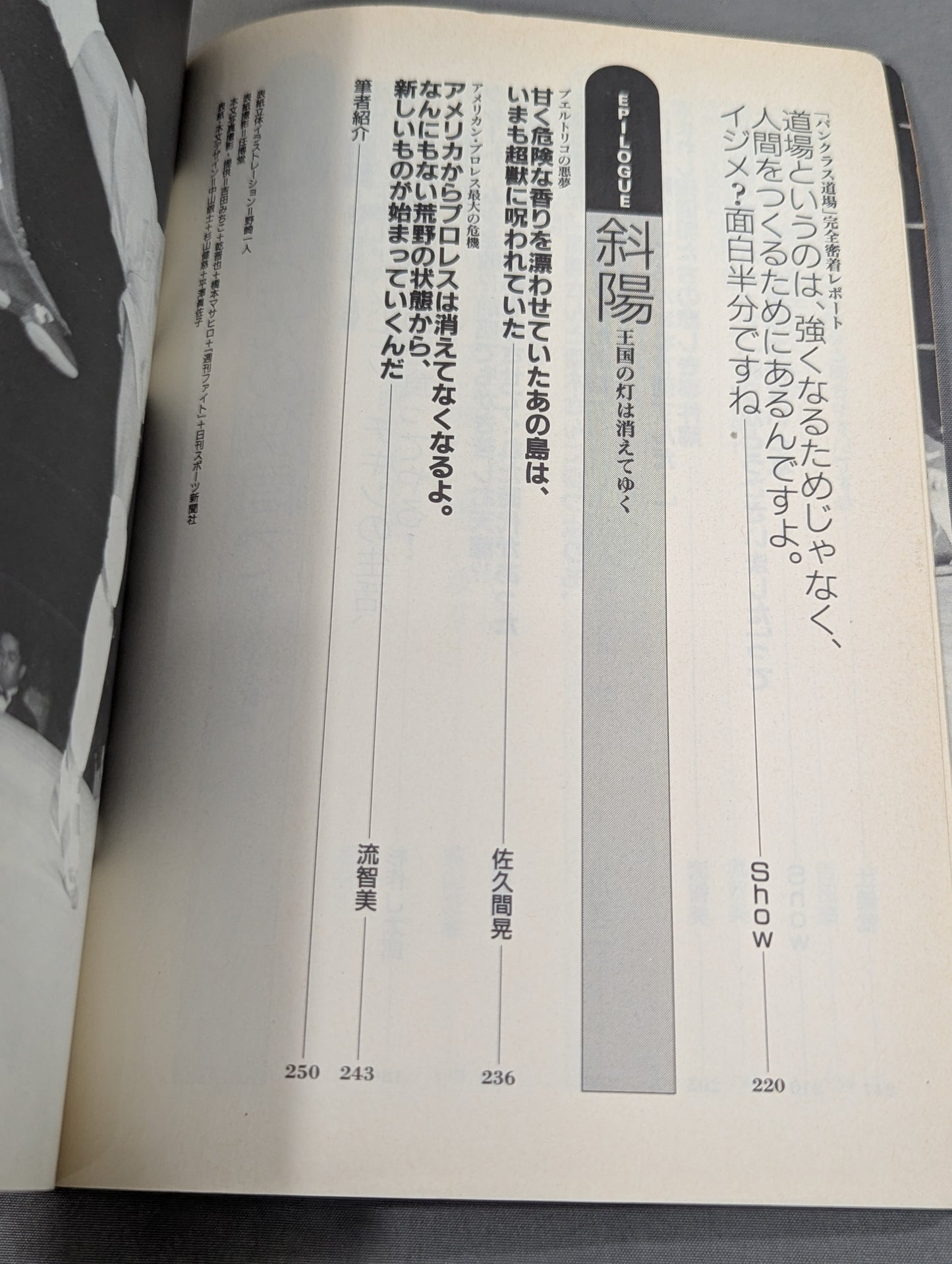 別冊宝島274 プロレス謎読本 リングのタブーを解き明かせ!