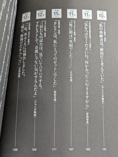 平成プロレス 30の事件簿  知られざる、30の歴史を刻んだ言葉と、その真相