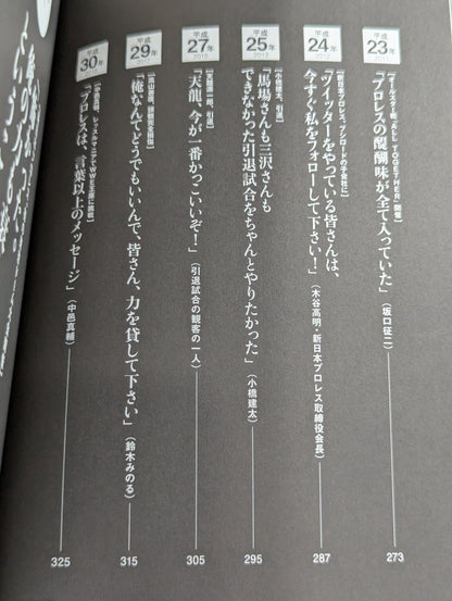 平成プロレス 30の事件簿  知られざる、30の歴史を刻んだ言葉と、その真相