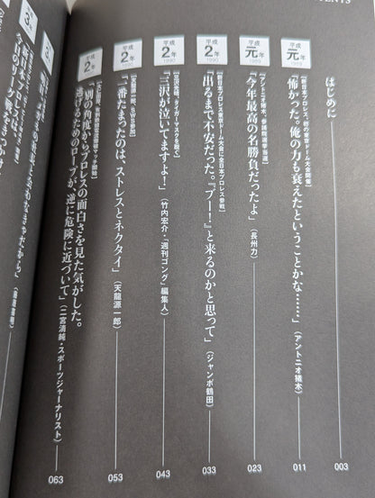 Heisei Pro Wrestling 30 Case Files Unknown, the words that marked the history of the 30s and the truth