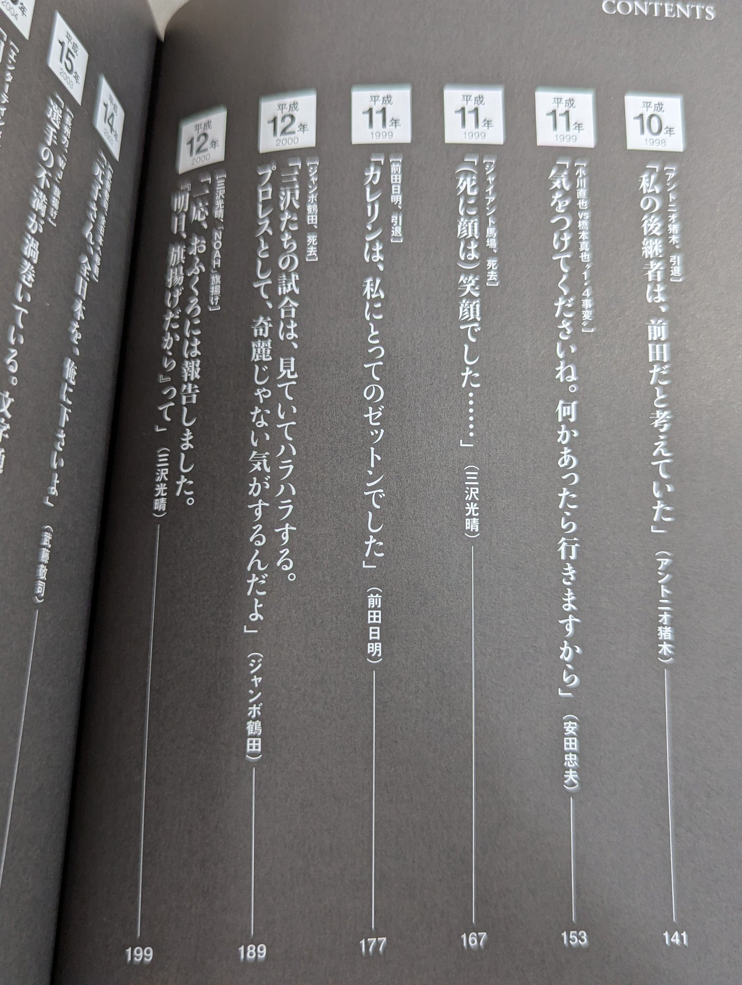 Heisei Pro Wrestling 30 Case Files Unknown, the words that marked the history of the 30s and the truth