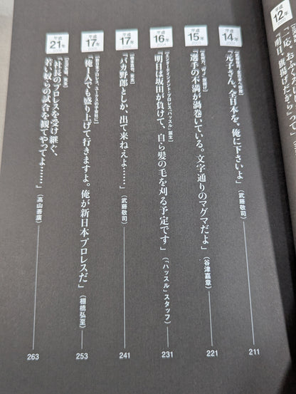 Heisei Pro Wrestling 30 Case Files Unknown, the words that marked the history of the 30s and the truth