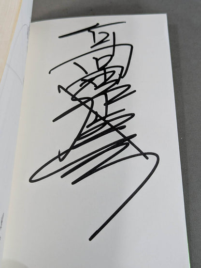 【Nobuhiko Takada hand signed autograph 】Words of determination ~Troubled people!~