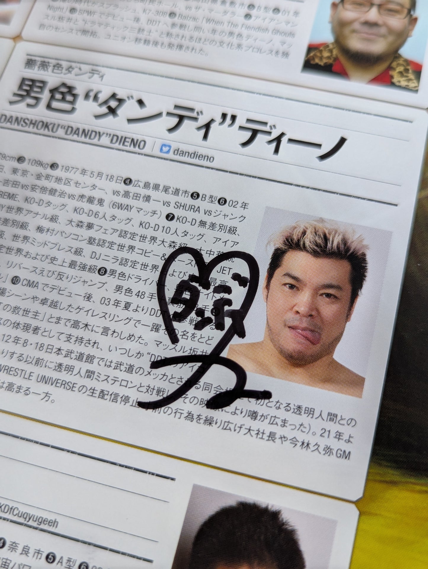 【7選手 直筆サイン入り】DDTプロレスリング25年史　Dramatic Dream of 1997-2022